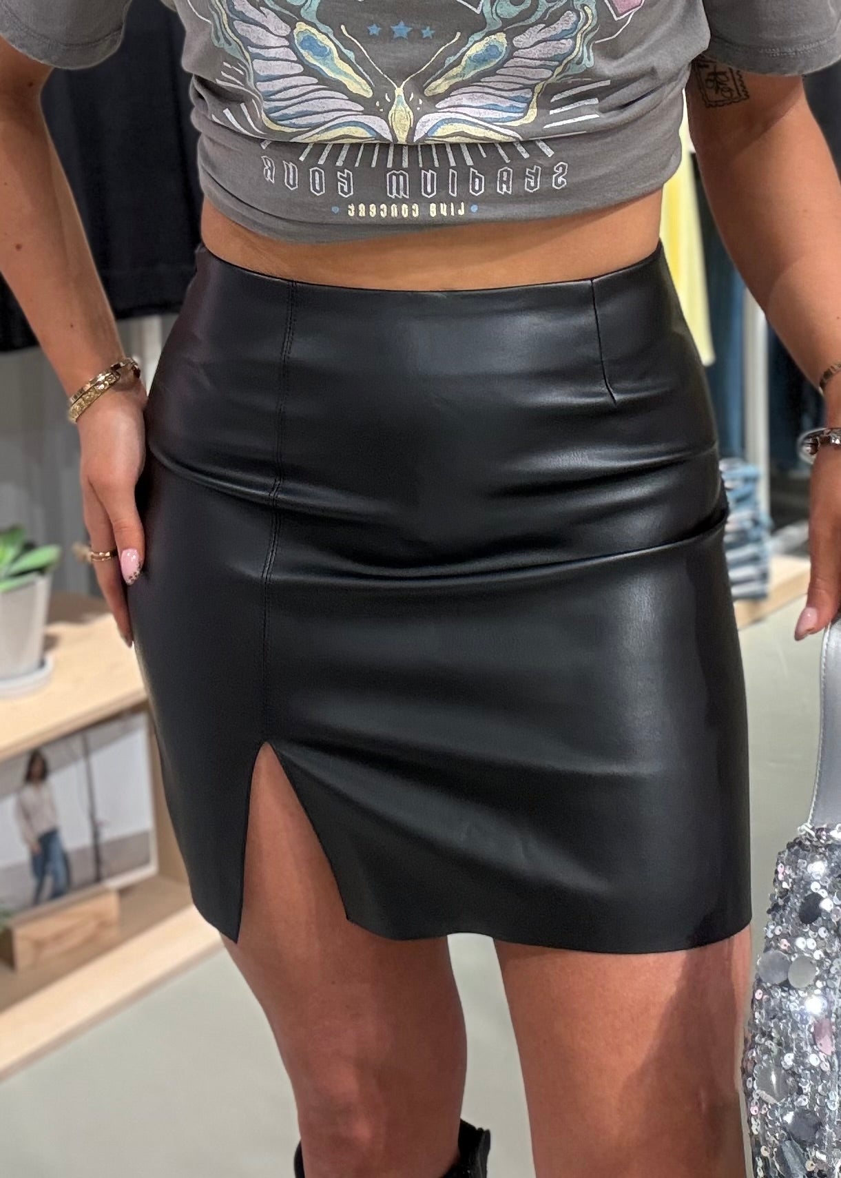 NMCLARA Mini Skirt - Black
